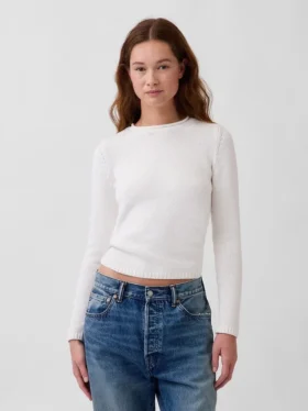 Rollkragen-Pullover aus 100 % Baumwolle