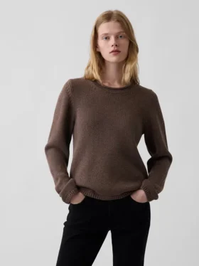 Rollkragen-Pullover aus 100 % Baumwolle