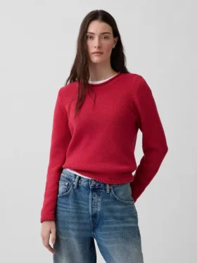 Rollkragen-Pullover aus 100 % Baumwolle