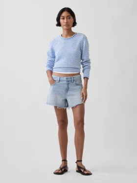 Rollkragen-Pullover aus 100 % Baumwolle