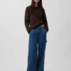 Rollkragen-Pullover aus 100 % Baumwolle