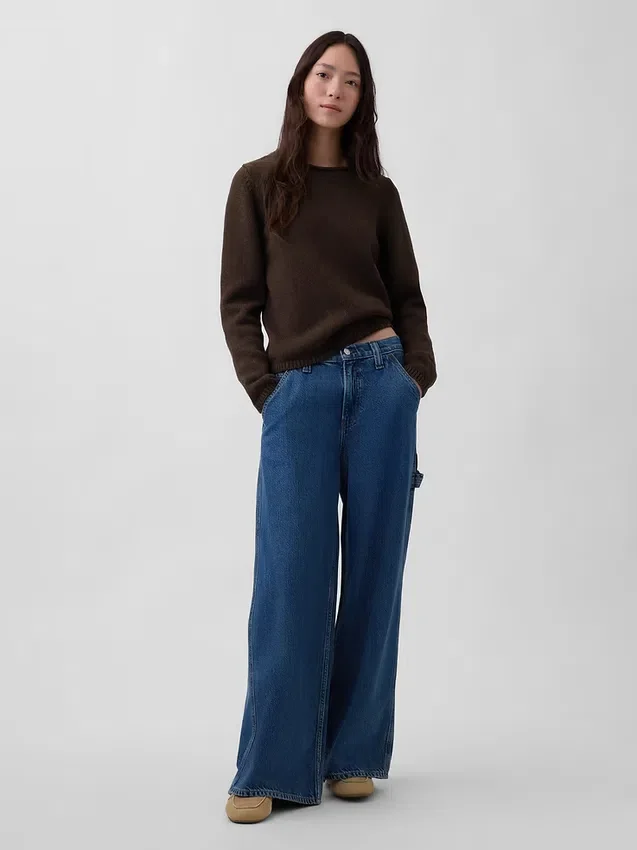 Rollkragen-Pullover aus 100 % Baumwolle
