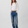 Rollkragen-Pullover aus 100 % Baumwolle