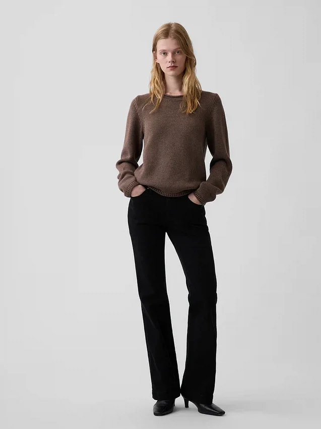 Rollkragen-Pullover aus 100 % Baumwolle