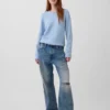 Rollkragen-Pullover aus 100 % Baumwolle