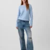 Rollkragen-Pullover aus 100 % Baumwolle