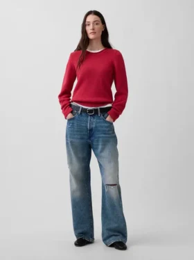 Rollkragen-Pullover aus 100 % Baumwolle