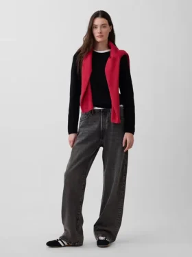 Rollkragen-Pullover aus 100 % Baumwolle