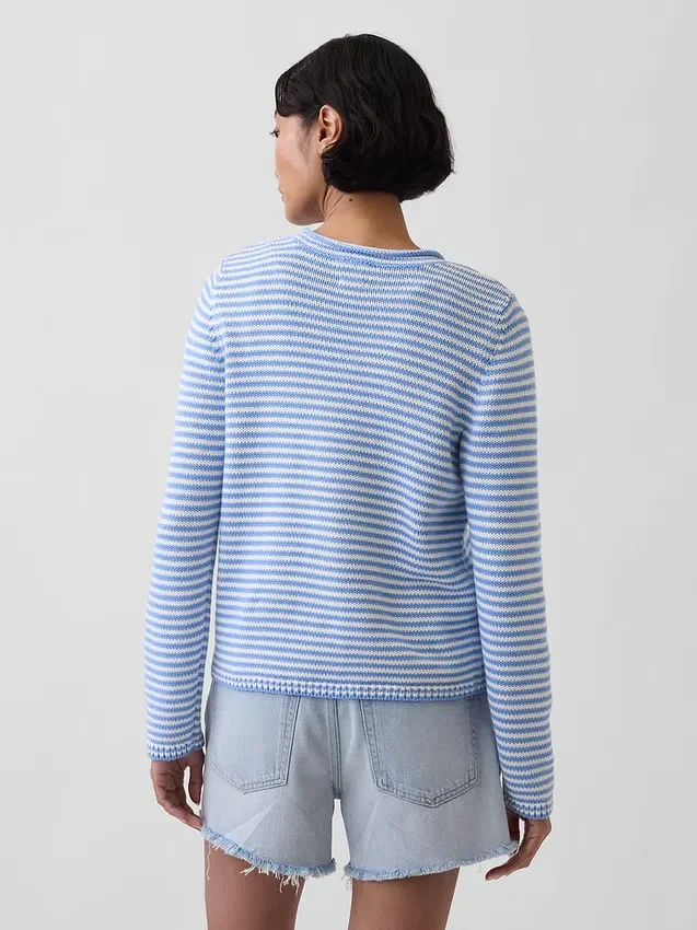 Rollkragen-Pullover aus 100 % Baumwolle