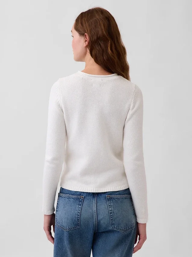 Rollkragen-Pullover aus 100 % Baumwolle