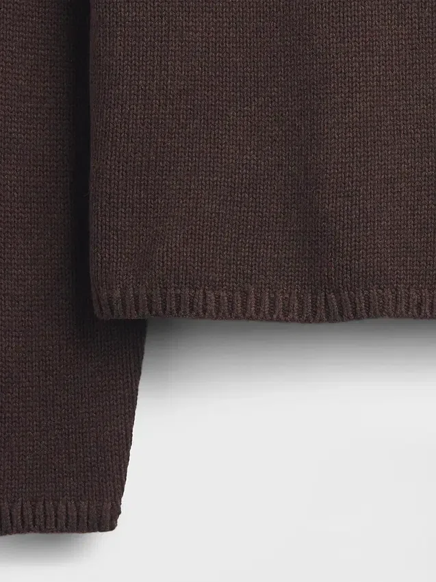 Rollkragen-Pullover aus 100 % Baumwolle