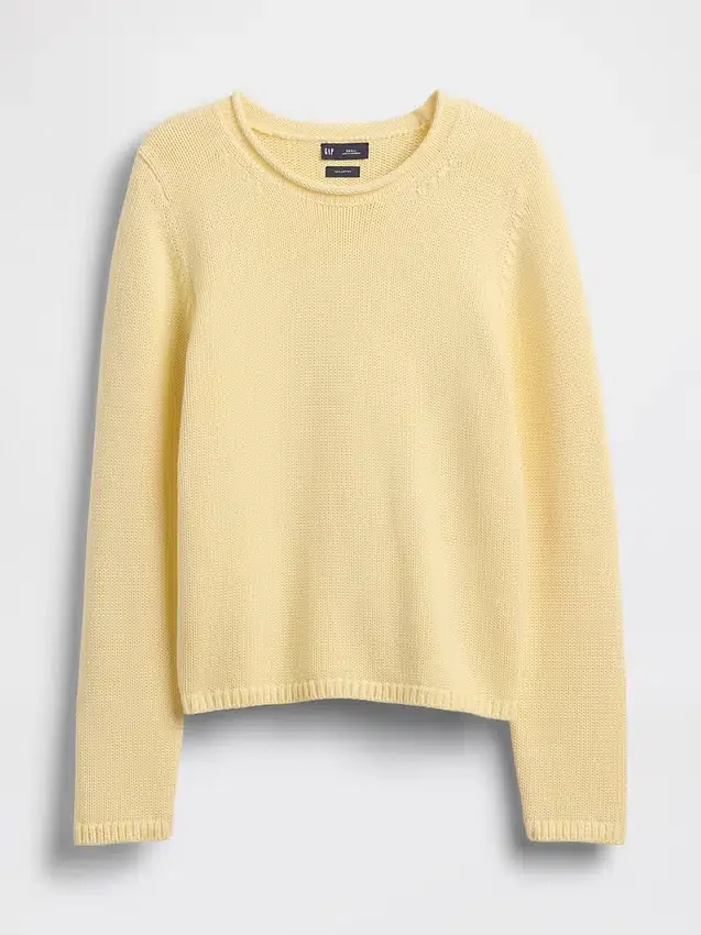Rollkragen-Pullover aus 100 % Baumwolle