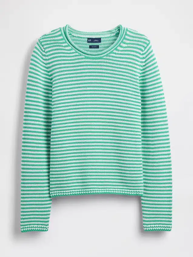 Rollkragen-Pullover aus 100 % Baumwolle