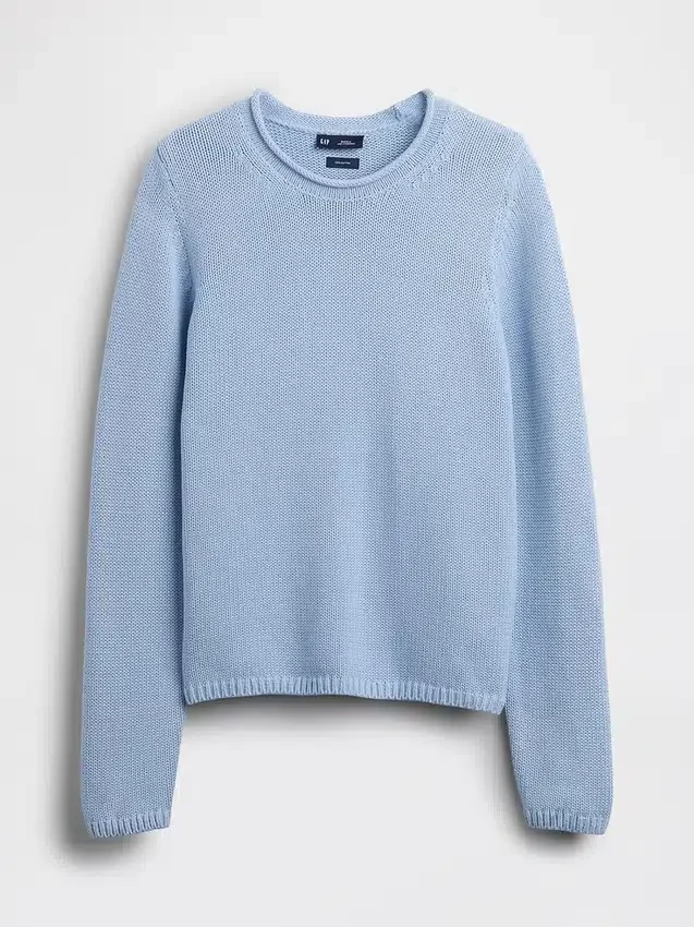 Rollkragen-Pullover aus 100 % Baumwolle