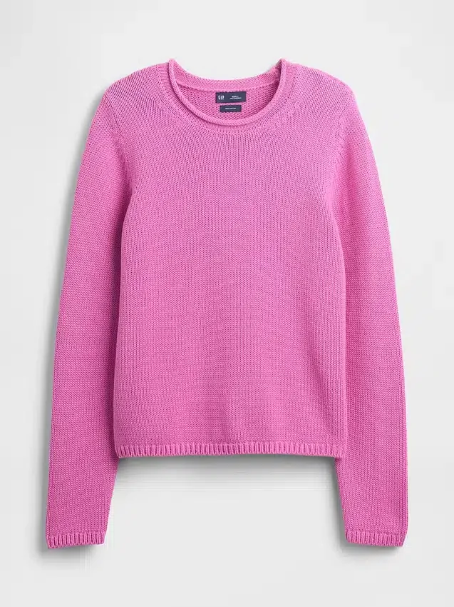 Rollkragen-Pullover aus 100 % Baumwolle