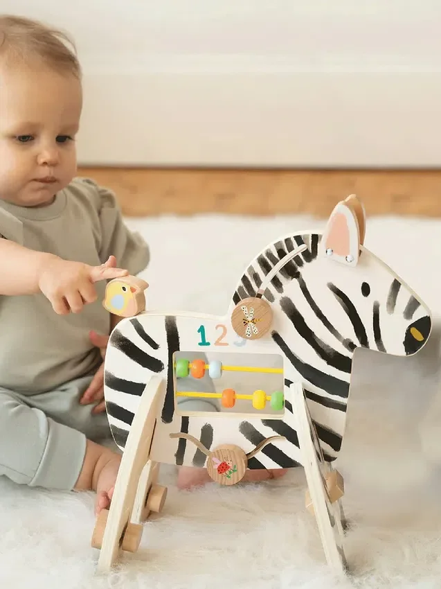 Safari-Zebra-Aktivitätsspielzeug