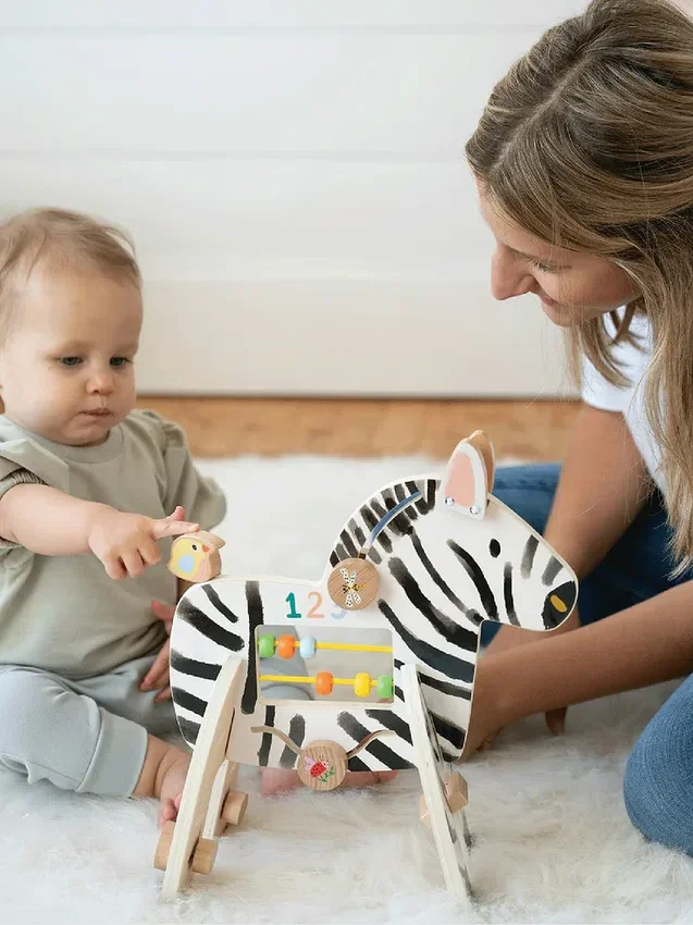 Safari-Zebra-Aktivitätsspielzeug