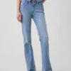Sailor-Jeans mit niedriger Leibhöhe, lang und schmal geschnitten