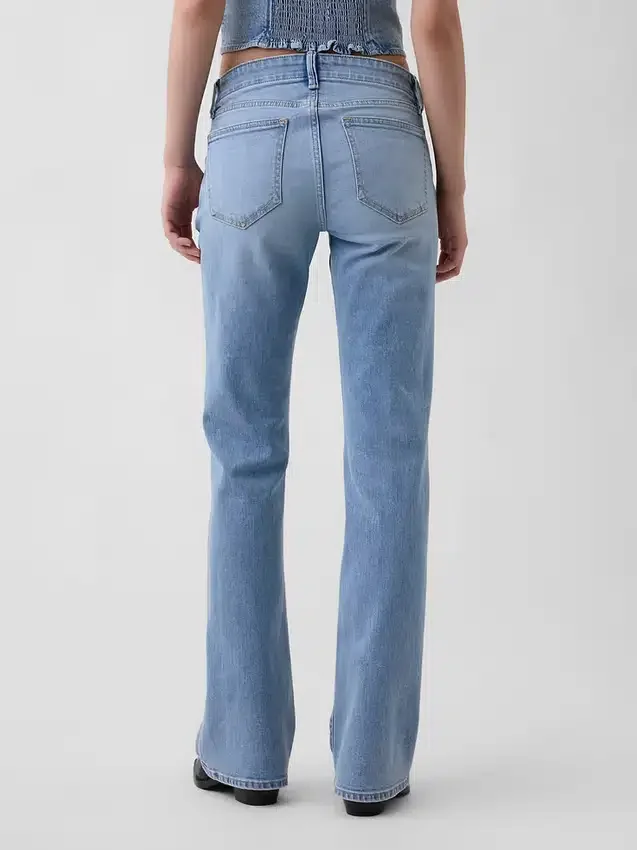 Sailor-Jeans mit niedriger Leibhöhe, lang und schmal geschnitten