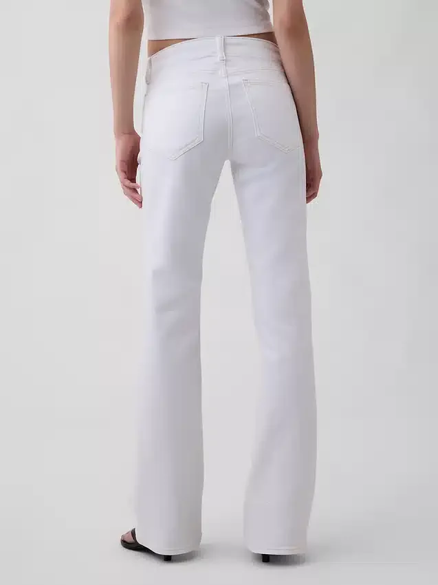 Sailor-Jeans mit niedriger Leibhöhe, lang und schmal geschnitten