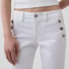 Sailor-Jeans mit niedriger Leibhöhe, lang und schmal geschnitten
