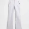 Sailor-Jeans mit niedriger Leibhöhe, lang und schmal geschnitten