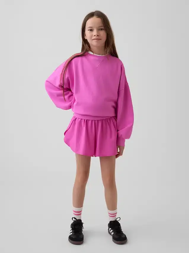 Schnelltrocknende Laufshorts für Kinder mit Schmetterlingssaum