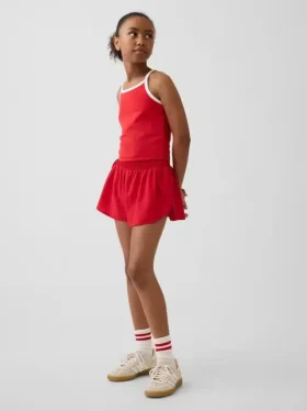 Schnelltrocknende Laufshorts für Kinder mit Schmetterlingssaum