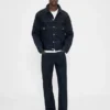 Schwere, locker sitzende Straight-Jeans
