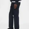Schwere, locker sitzende Straight-Jeans