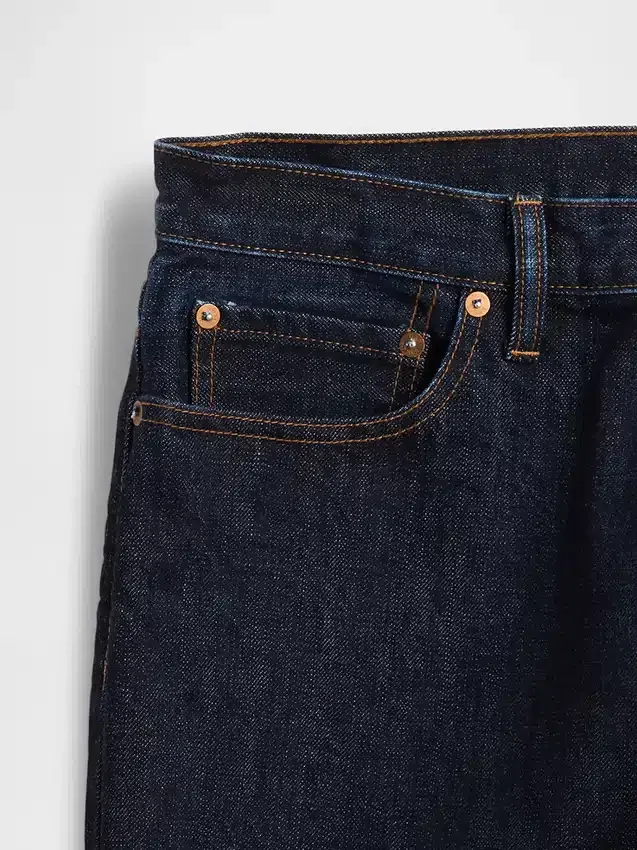 Schwere, locker sitzende Straight-Jeans