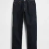 Schwere, locker sitzende Straight-Jeans
