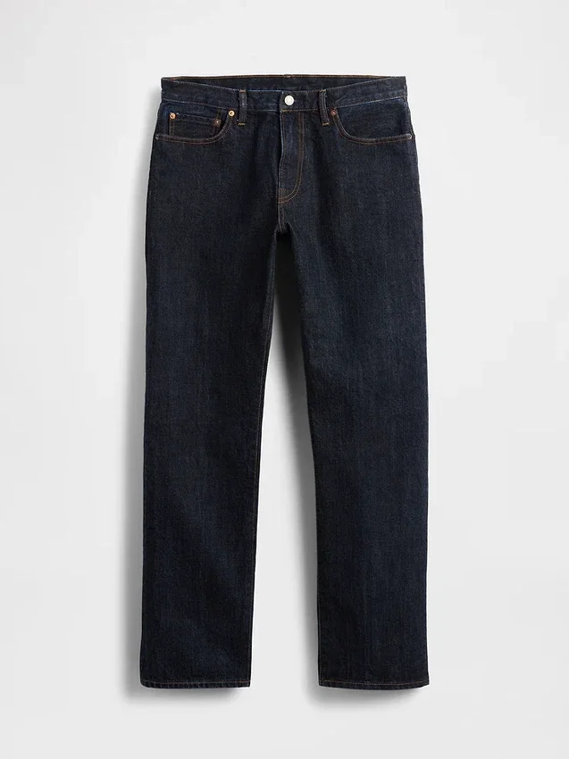 Schwere, locker sitzende Straight-Jeans