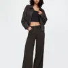 Schwere, locker sitzende Sweatpant-Jeans