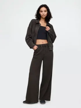 Schwere, locker sitzende Sweatpant-Jeans