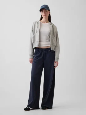 Schwere, locker sitzende Sweatpant-Jeans