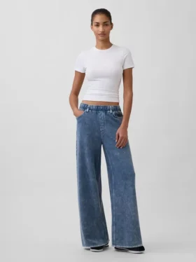 Schwere, locker sitzende Sweatpant-Jeans
