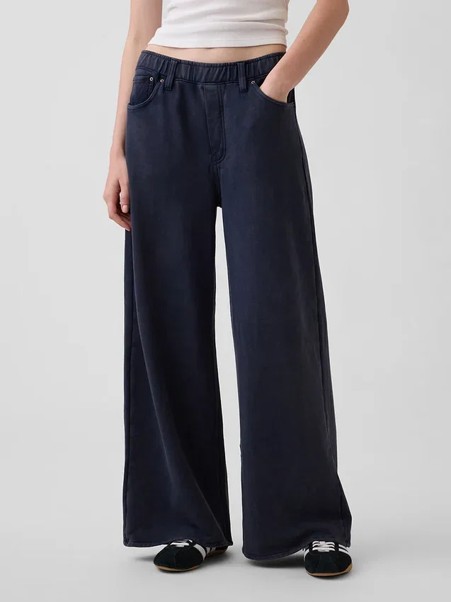 Schwere, locker sitzende Sweatpant-Jeans