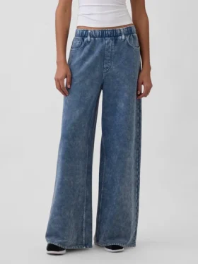 Schwere, locker sitzende Sweatpant-Jeans