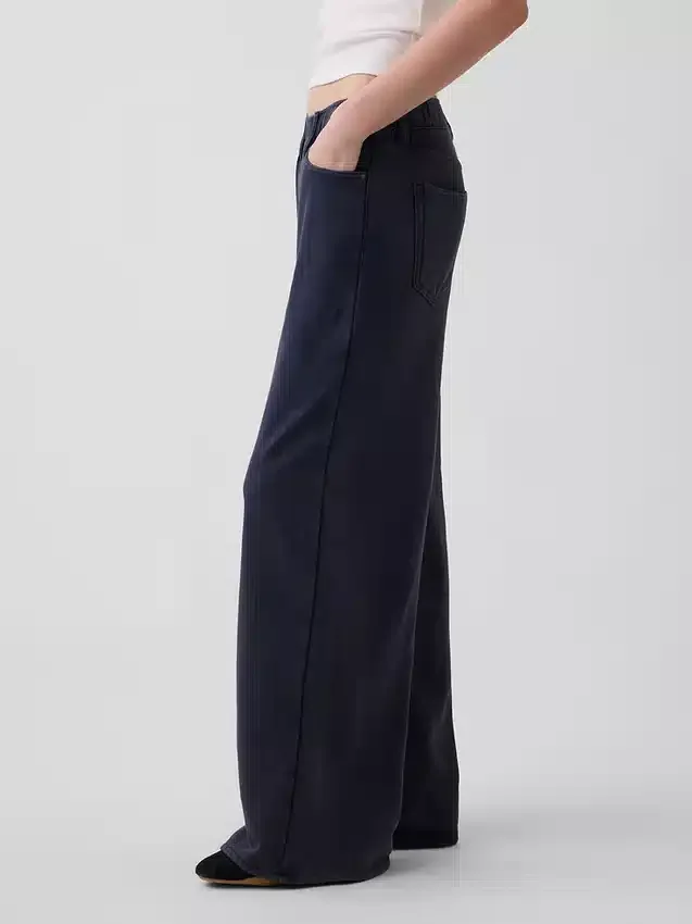 Schwere, locker sitzende Sweatpant-Jeans