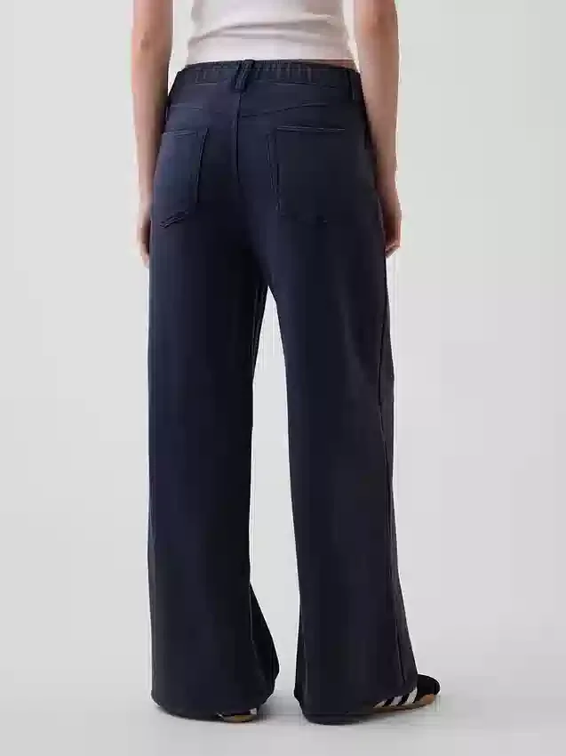 Schwere, locker sitzende Sweatpant-Jeans