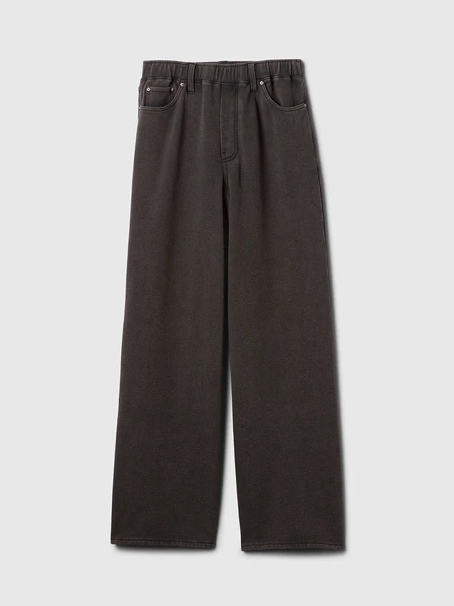 Schwere, locker sitzende Sweatpant-Jeans