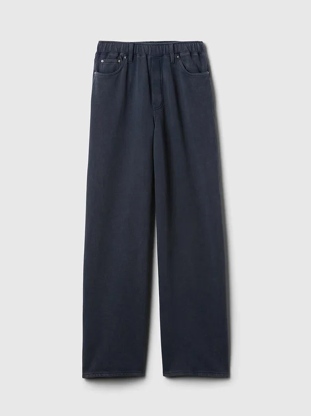 Schwere, locker sitzende Sweatpant-Jeans