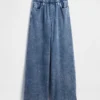 Schwere, locker sitzende Sweatpant-Jeans