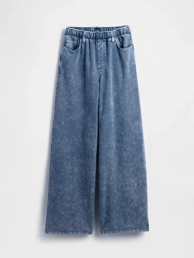 Schwere, locker sitzende Sweatpant-Jeans