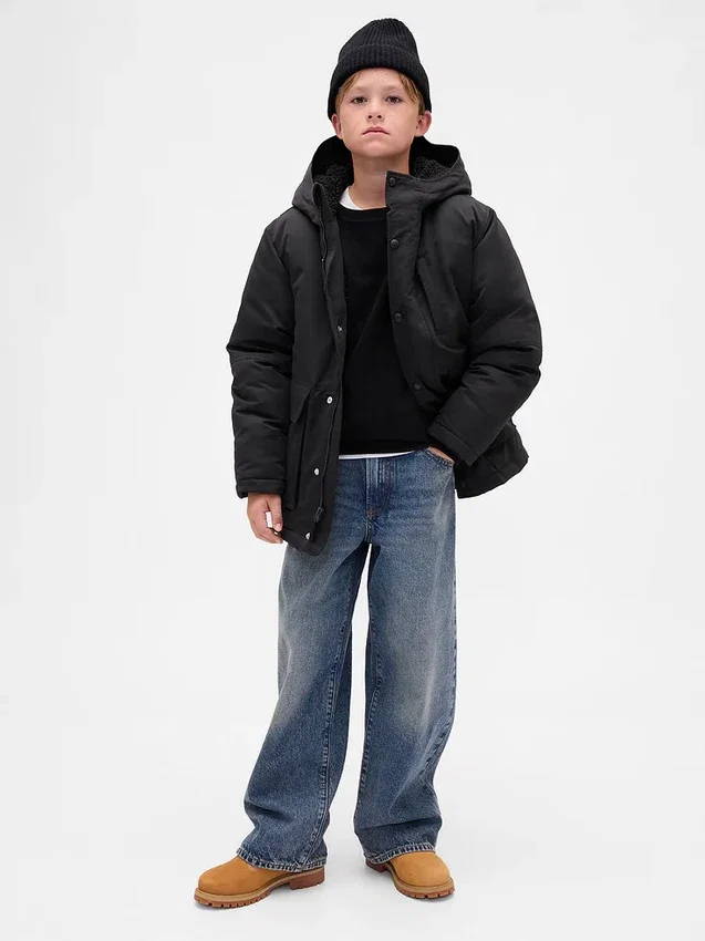 Schwere Parka-Jacke für Kinder