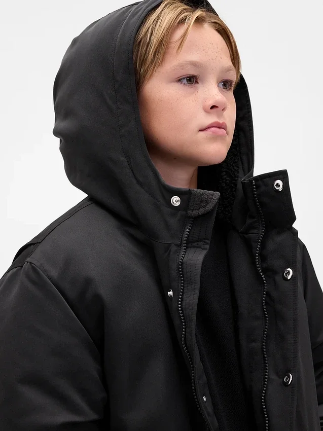 Schwere Parka-Jacke für Kinder