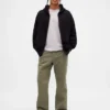 Schwere Twill-Khakihose im 90er-Jahre-Stil mit lockerer Passform