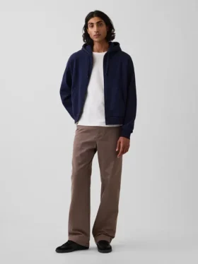 Schwere Twill-Khakihose im 90er-Jahre-Stil mit lockerer Passform