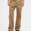 Schwere Twill-Khakihose im 90er-Jahre-Stil mit lockerer Passform